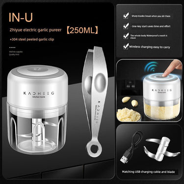 Wireless Electric Garlic Press - Effortless Mincing - InspiredGrabs.com